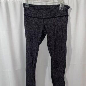 Lululemon Gray and Black Pants Leggings Womens size 8